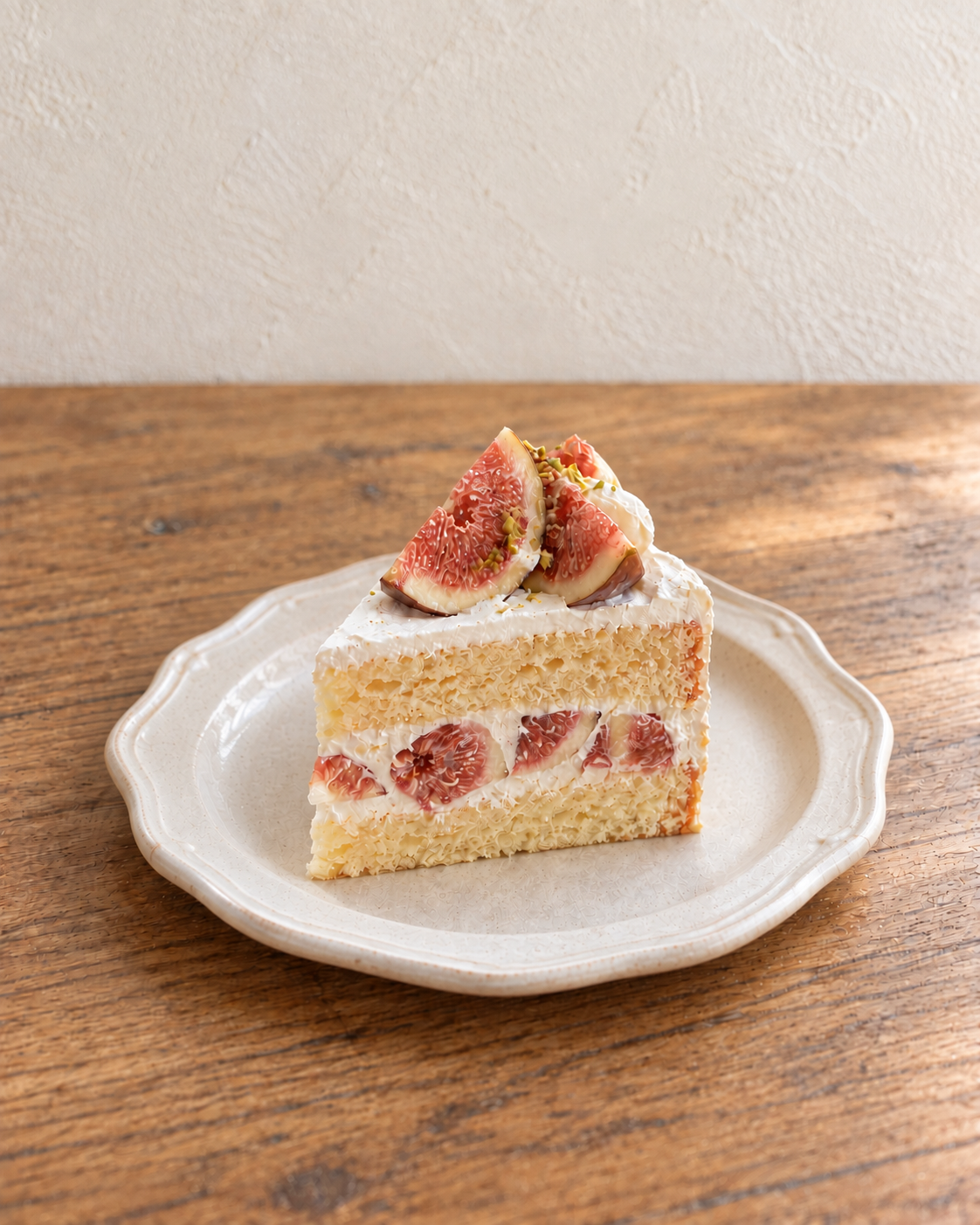 いちじくのショートケーキ